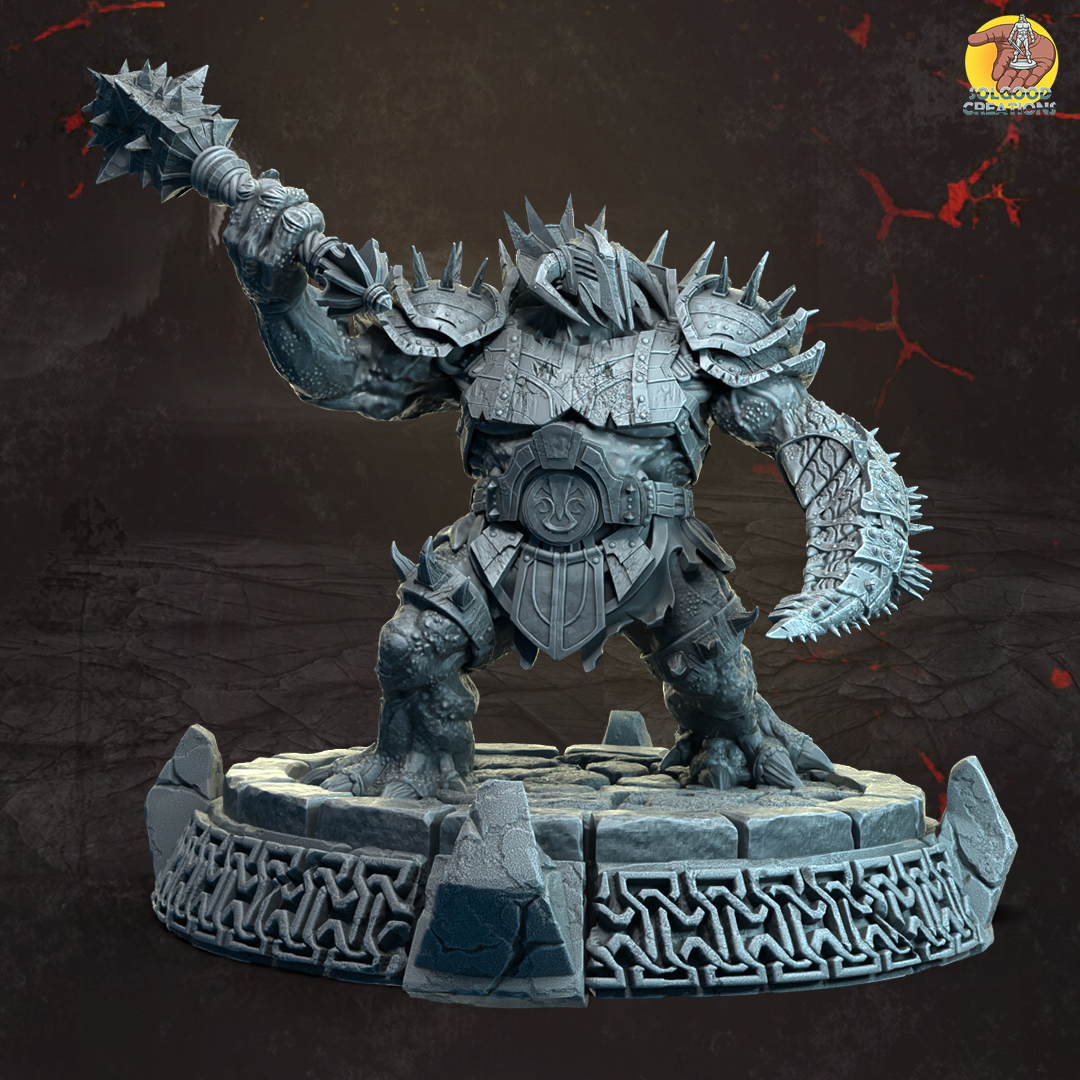 The Pulverizer, Dralth Gladiator - pose 1 | Pre-Supported